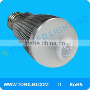 Hot selling 6w LED Bulb Motion Sensor light