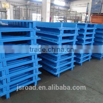 Warehouse Storage 4 way Entry type stacking single side steel pallet