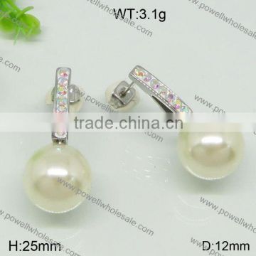 2015 New Arrival Fashion pearl earring designs