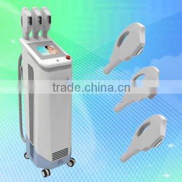 New Design!! Multifunction effective fast hair removal e light ipl rf nd yag laser 4 in 1