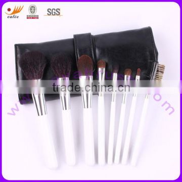 OEM 8pcs natural hair cosmetic brush travel kit