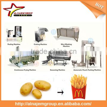 High quality potato chips and french fries production line
