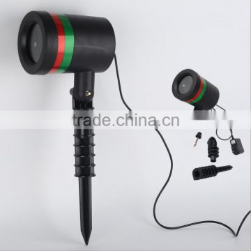 Red and green outdoor indoor christmas laser projector light