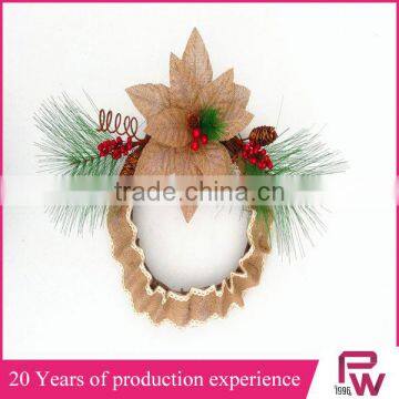 christmas wall hanging decorations decorative burlap christmas wreath for christmas market