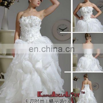 EB1216 Lotus leaf lace bridal dress wedding dress
