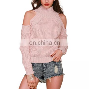 custom private label Knit turtleneck sweater women long sleeve pullover women