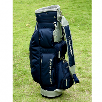 Polyester material navy color golf caddy bag with custom logo