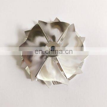 TD03 42.00/50.96mm 6+6 blades high performance Turbo milling/aluminum 2618/billet compressor wheel