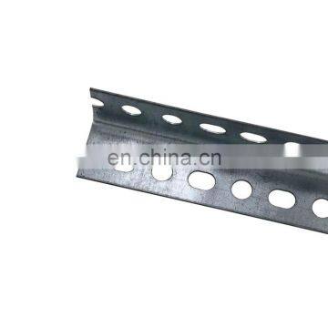 Prime galvanized l shape mild gi steel equal angle iron bar with holes