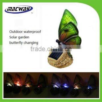 Waterproof outdoor laser light butterfly garden solar light