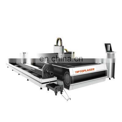 Gold quality fiber cutting machine 1500w sheet metal round square pipe tube laser cutter