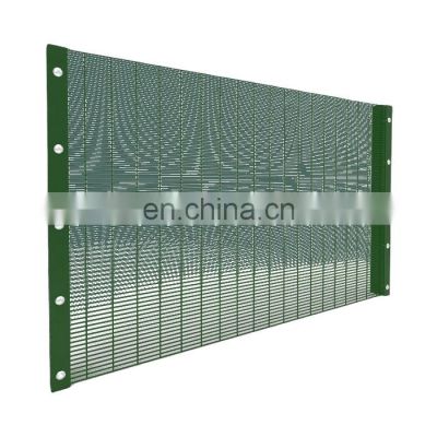 Pvc coated Anti climb welded 358 fence / 358 prison fence clearvu fencing price per meter