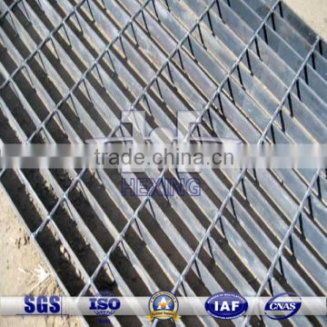 hot dipped galvanized steel grating stair tread| trench cover| walkway grating