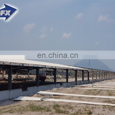 Qingdao automatic pre fab steel structure close house chicken cage broiler poultry farm shed