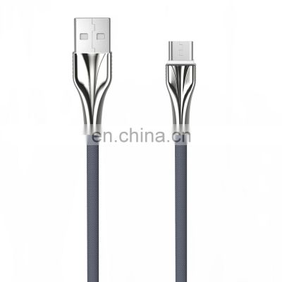 High Quality  Zinc Alloy Denim USB Cord Cable Chargeing Usb Data Cable Lightening Cable For Iph/ Type C/Android