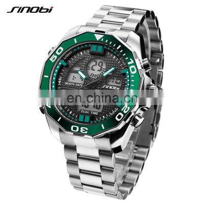 SINOBI Relogio Masculino Sports Style Handwatchs Boys Digital Watches Chronograph Male Wrist Watches S9730G-D montre homme