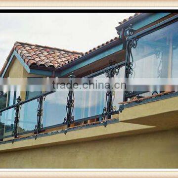 balcony glass railing clamp