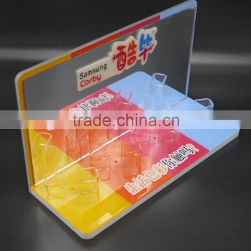 Custom luxurious countertop acrylic display stand for cellphone