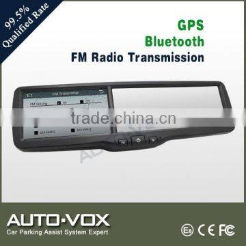 4.3'' car GPS mirror monitor with DVR