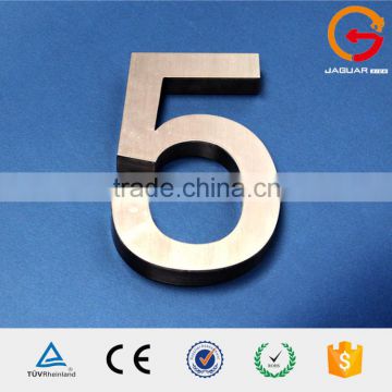 Laser cutting house number decor small stainless steel number letter