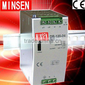 DR 120W 12v 10A regulated din rail power supply with CE approved