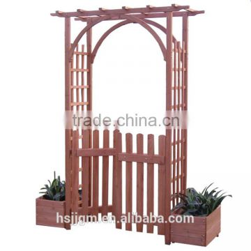 outdoor wooden garden arch gate