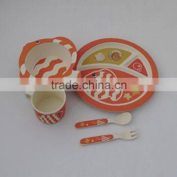 Eco-friendly kids dinnerware set-Fish design