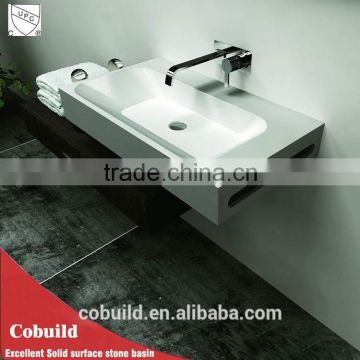 Rough stand high quality Above counter stone basinRectangular Above counter stone basin, artificial stone sink