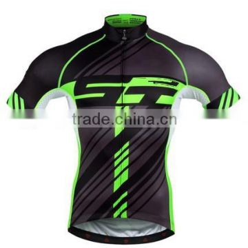 custom new design super elastic/ resilient breathable cycling jersey