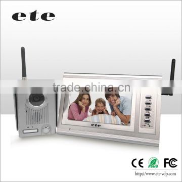 7 inch TFT Aluminum alloy panel Wireless Handfree Color Video door Phone with three Monitor and one Camera