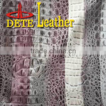 polyurethane faux leather fabric crocodile leather imitations designer shoes