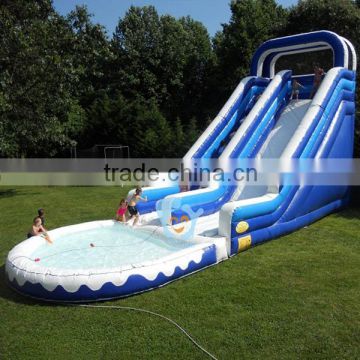 pvc tarpaulin industrial inflatable slip and slide water swimming pool