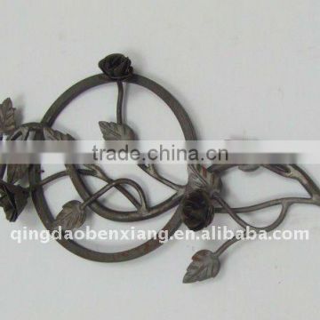 wrought iron ornamental gate or fence rosette
