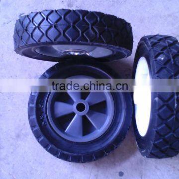 plastic rims and metal cart rubber wheels of 6 inch