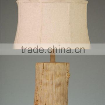 simple design modern home decor table lamp waisted round fabric shade hot selling