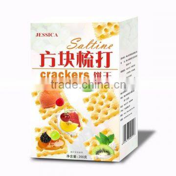 200g box package sugar free soda crackers biscuits high quality