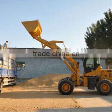 High dump mini loader for loading grain(900kg+1.5m3+Xinchai engine+Dumping height:4580mm)