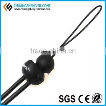 2015 hot selling cheapest Silicone Mobile Phone Pendant,phone rope