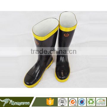Mining Industrial Fire Firefighter Safty Leather Rubber Boots Shoes