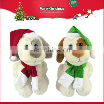 YK ISO9001cartoon plush christmas dog stuffed animal