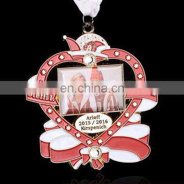 New Product Latest Design heart shaped medal wedding medal