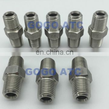 GOGO quick coupler 1/8 female to 1/4 male thread adapters SUS304 stainless steel straight connectors bulkhead pipe fittings
