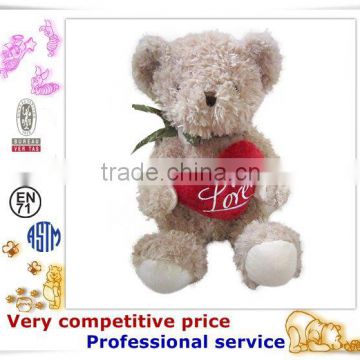 OEM Stuffed Toy,Custom Plush Toys, love heart teddy bear