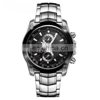 Curren 8025 Casual Stainless Steel Quartz Man Watch Dual Time Business Watches