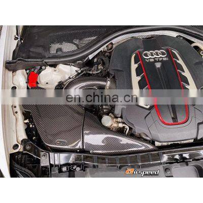 Light Weight and High Strength Dry Carbon Fiber Auto Accessories Cold Air Intake Filter For AUDI S6,RS6