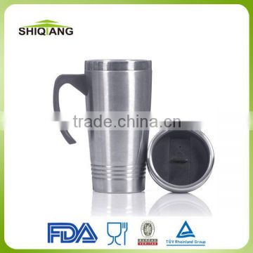 BPA free double wall stainless steel heat resistant 450ml home mug