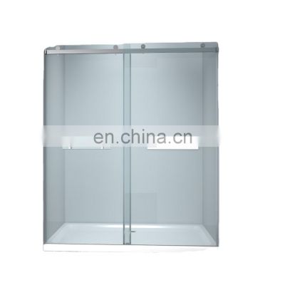 Customized Design Factory high quality cheap bathroom sliding hardware tempered glass door shower enclosure manufacturers