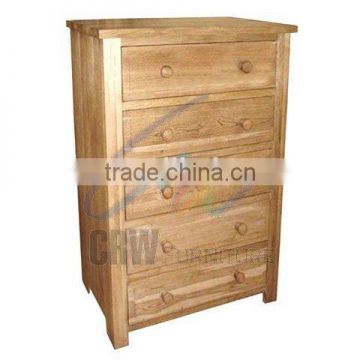 OA-4048 wholesale modern wooden bedroom furniture oak chest of drawers