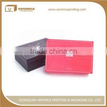 Veromca printing decorative book boxes small glass display boxes