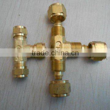 Brass 3 way hose connector